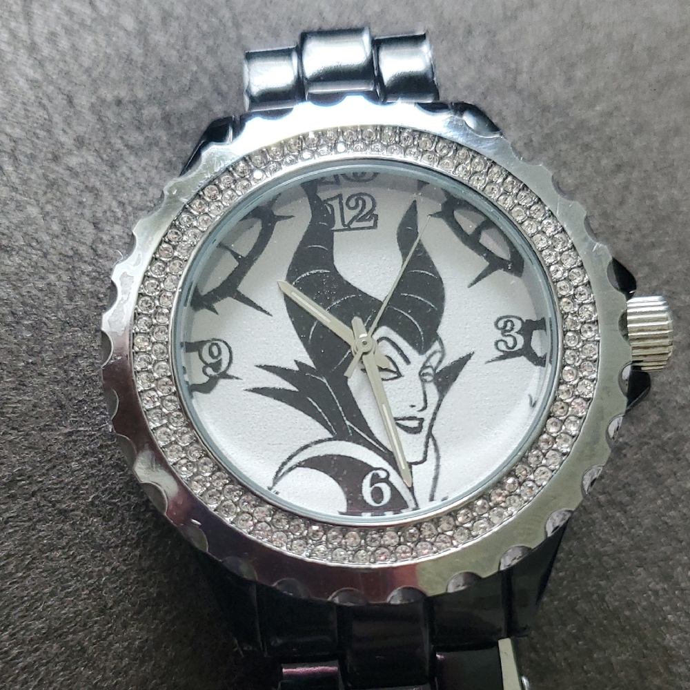 Disney Maleficent Halloween Watch | Rhinestone Bezel